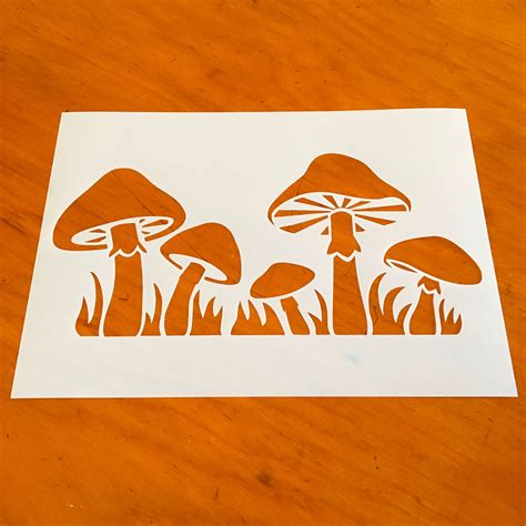 Mushroom Stencil Printable